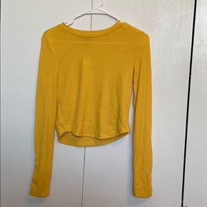 Long sleeve yellow shirt